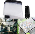 Windproof Snowproof Shed Cloth with Rope, 13x25 FT Tarps Clear Tarpaulin Waterproof Furniture Caravan Cover, with Grommets Rope for Henhouse Camping Deck Porch Patio Gazebo Curtains