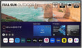 SunBrite 65' Solis Smart Outdoor Television, Full-Sun 4K TV, 1500-Nit Brightness, Anti-Glare Screen, IP55 Weatherproof, Wi-Fi Bluetooth, Integrated Speakers SB-FS-65-BL