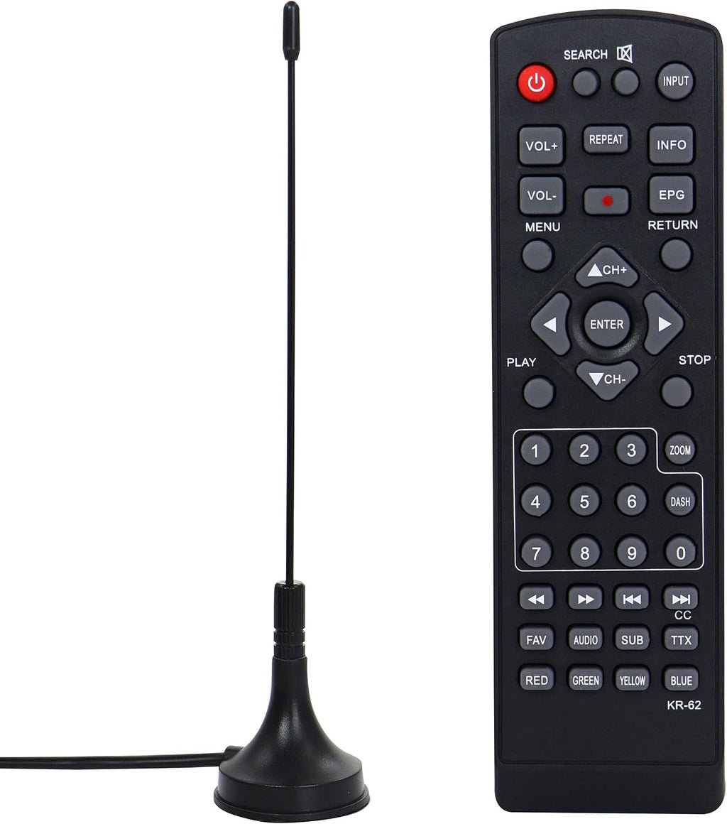 Trexonic Portable Rechargeable 14 Inch LED TV with HDMI, SD/MMC, USB, VGA, AV in/Out and Built-in Digital Tuner, Blue