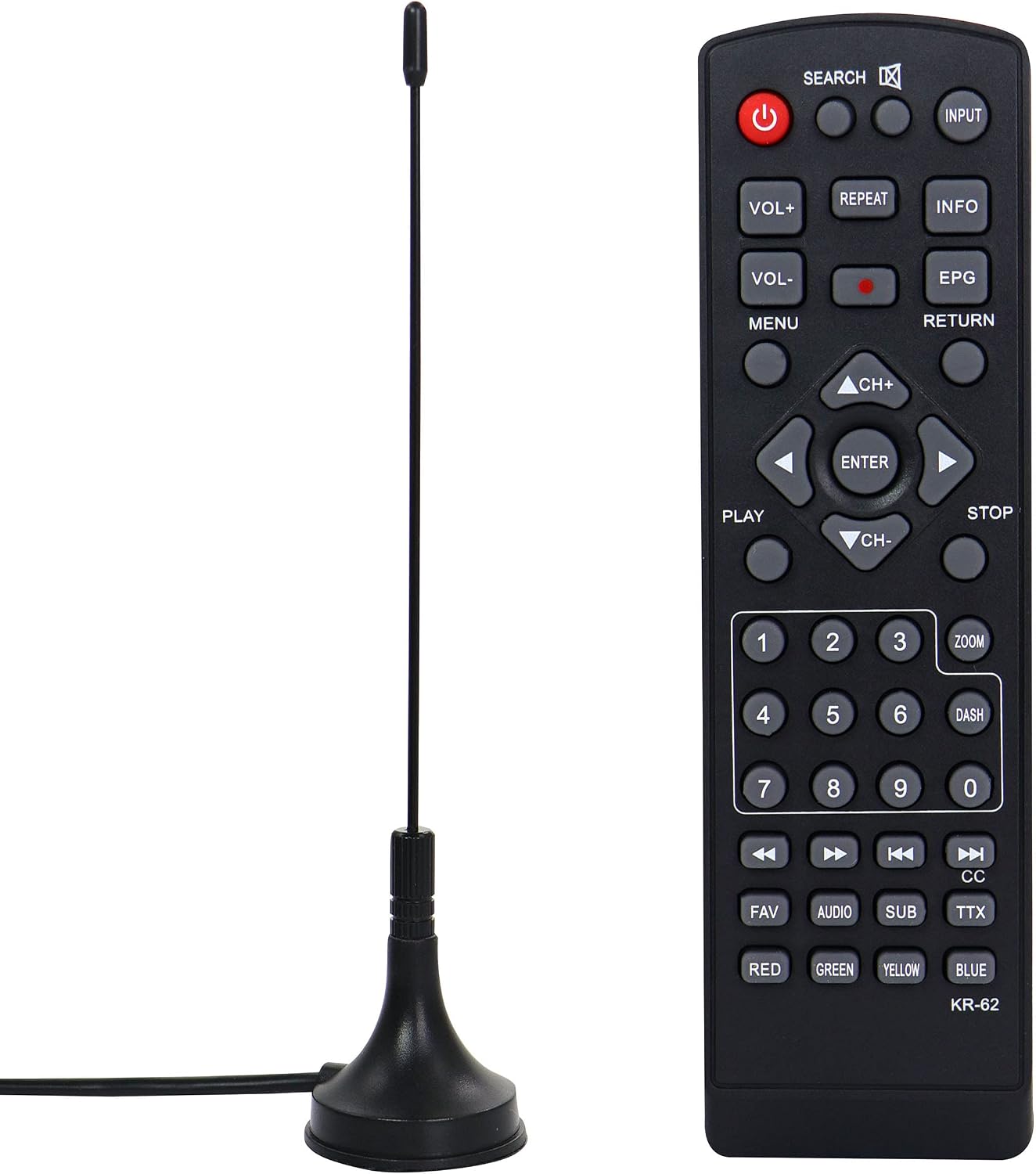 Trexonic Portable Rechargeable 14 Inch LED TV with HDMI, SD/MMC, USB, VGA, AV in/Out and Built-in Digital Tuner, Blue