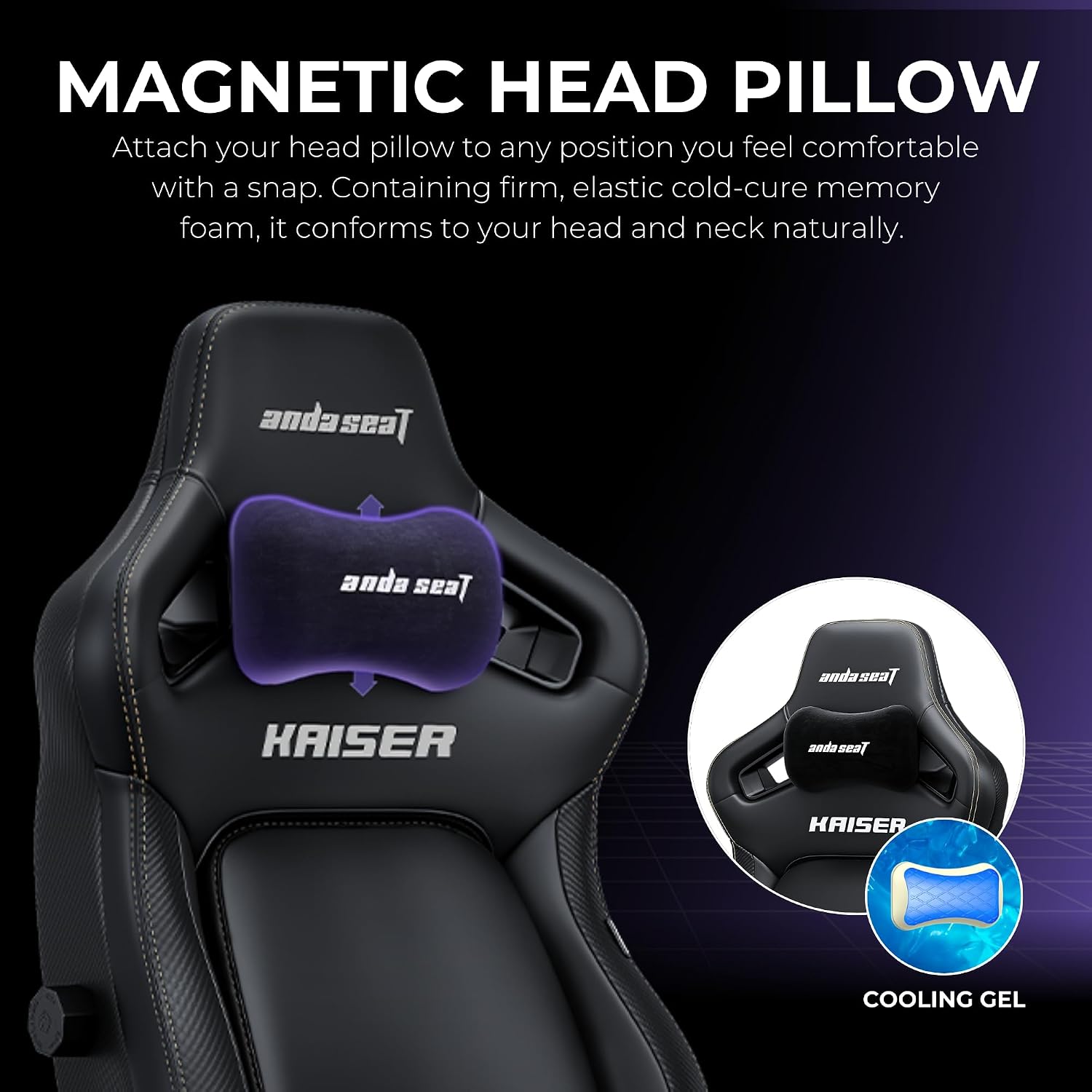 Anda Seat Kaiser 4 XL Gaming Chairs for Adults - Ergonomic Black Fabric Gaming Chairs with 6DArmrest, Comfortable Office Seat with Lumbar Support, Heavy Duty Wide Gamer Seat