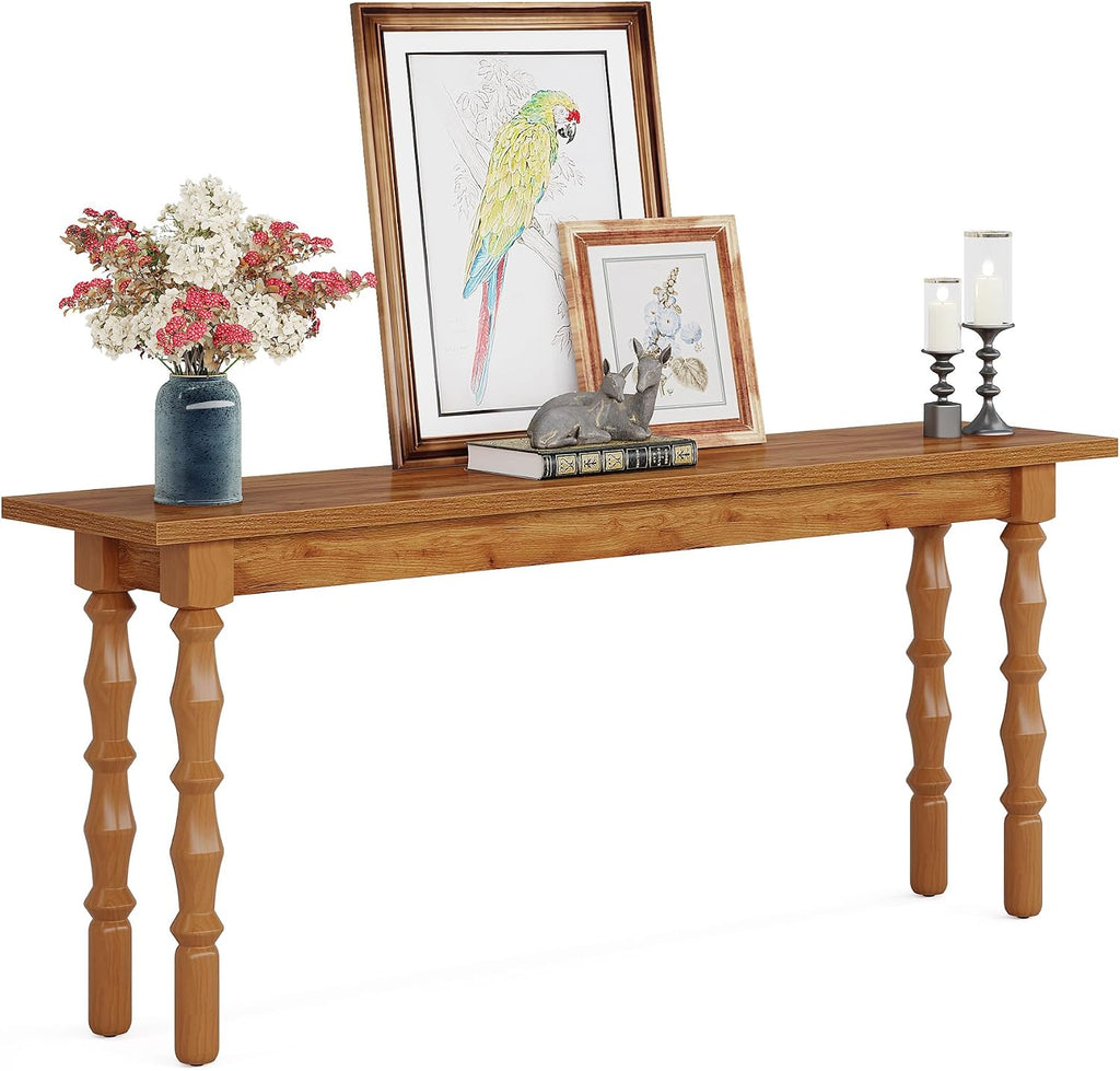 Tribesigns 70.9-Inch Extra Long Console Table for Entryway, Narrow Sofa Table Behind Couch with Solid Wood Legs, Entry Accent Table for Living Room, Foyer, Hallway, Entrance