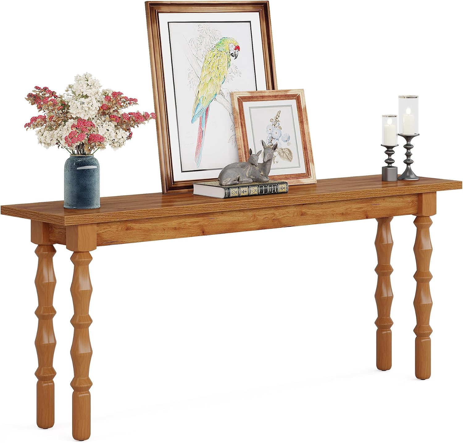 Tribesigns 70.9-Inch Extra Long Console Table for Entryway, Narrow Sofa Table Behind Couch with Solid Wood Legs, Entry Accent Table for Living Room, Foyer, Hallway, Entrance