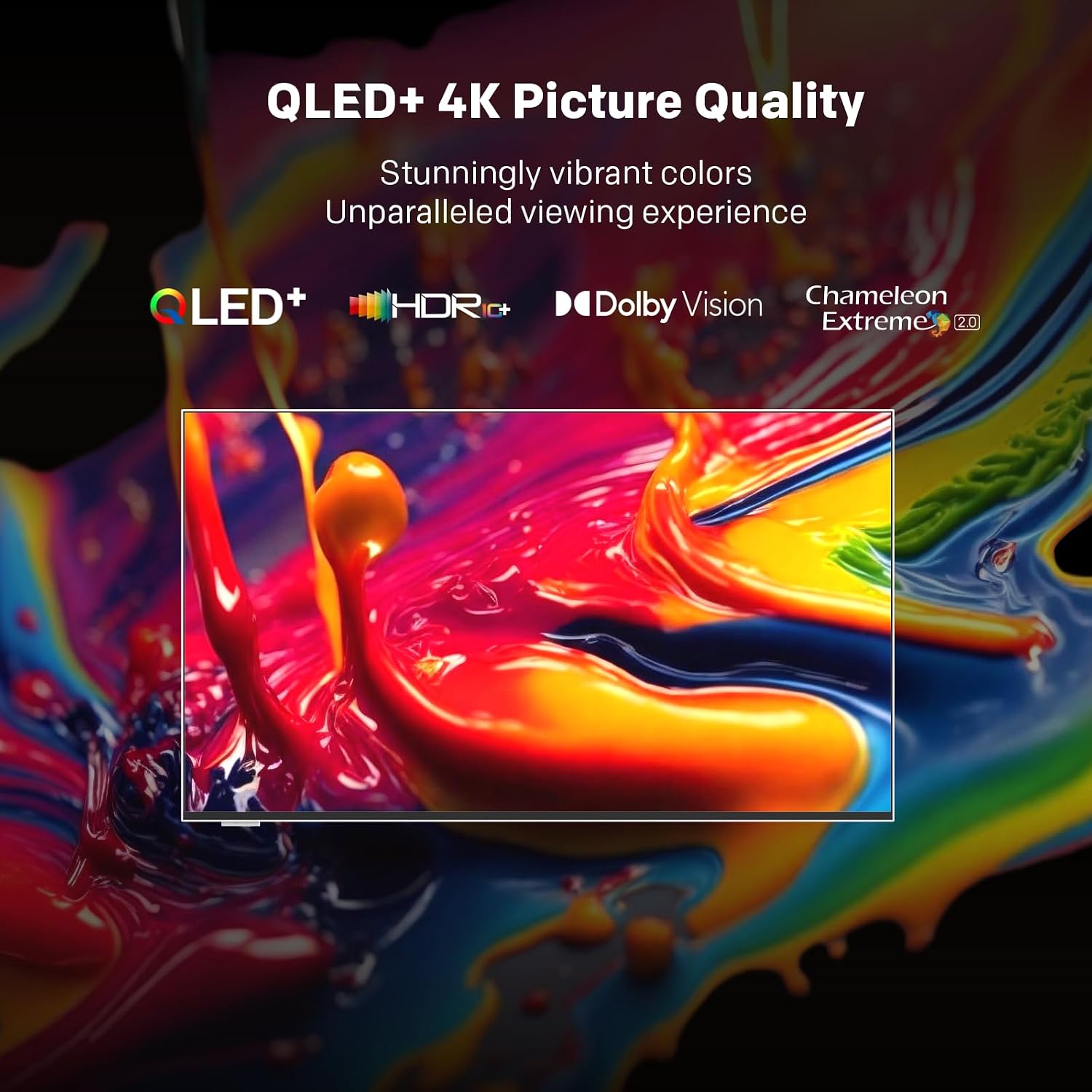 Skyworth 65 Inch C1 Canvas Art TV QLED + 4K UHD Smart TV with Google TV Art Mode Anti-Reflection Matte Screen Dolby Vision Dolby Atmos HDR No External Box (2024 Model, Lifestyle Series)