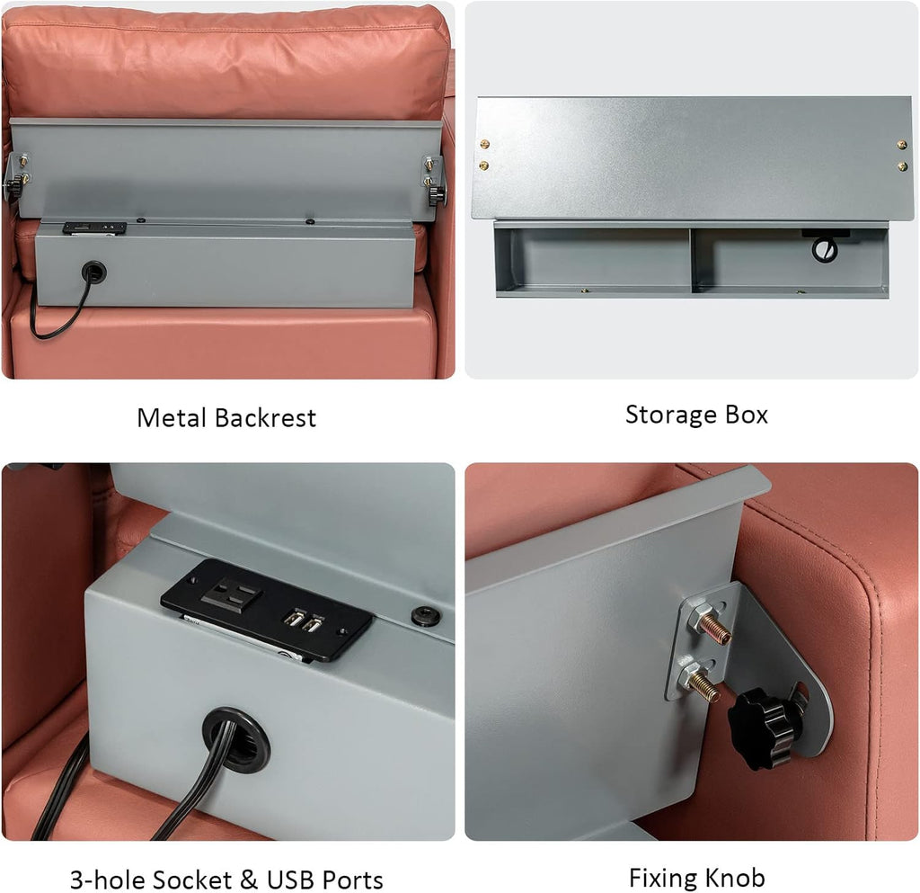 Giantex 97' Large Couch, 3 Seat Sectional Sofa Set, L-Shaped Modular Sleeper with Convertible Chaise Lounge, USB Ports, 3-Hole Socket, Storage Box, 2 Bolsters, Family Apartment Living Room