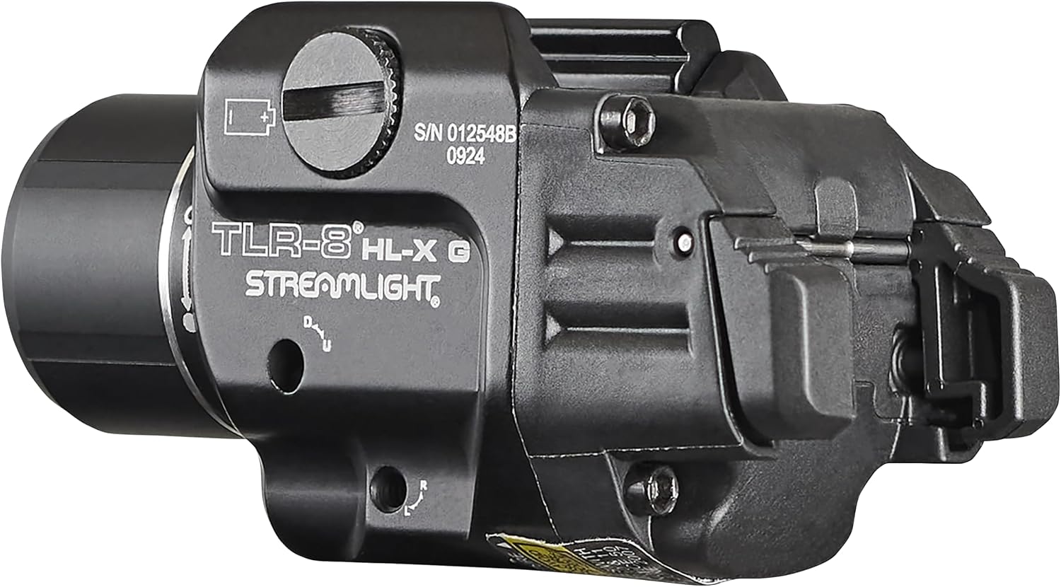 Streamlight 69475 TLR-8 HL-X G USB 1000-Lumen Weapon Rail-Mounted Rechargeable Tactical Flashlight with Integrated Green Aiming Laser, Includes Key Kit, Tool, and Rechargeable Battery, Black
