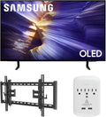 Samsung QN42S90FAEXZA 42 Inch 4K OLED Smart TV with a Walts TILT-EXTENSION-37-90 Tilt Mount for 37'-90' TVs and Amber Protection 3-Outlet-Surge Surge Protector (2025)