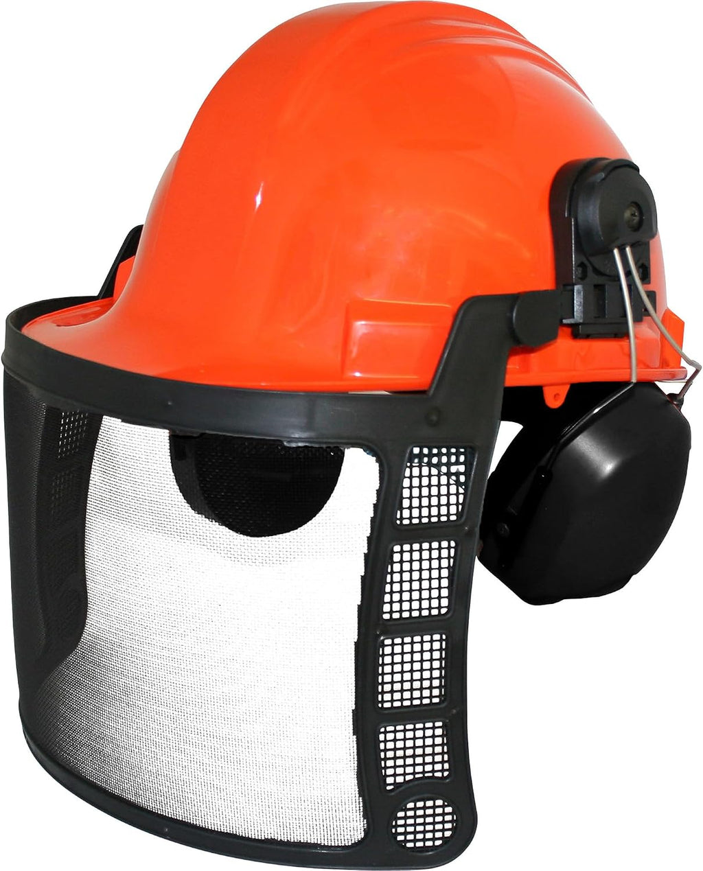 Forester Protective Clothing - OEM Forestry Cutter Combo Kit Apron Chaps Helmet Face Shield Ear Muffs Safety Glasses Arborist Equipment Chainsaw Pants Logging Tools Helmet Accessories Orange