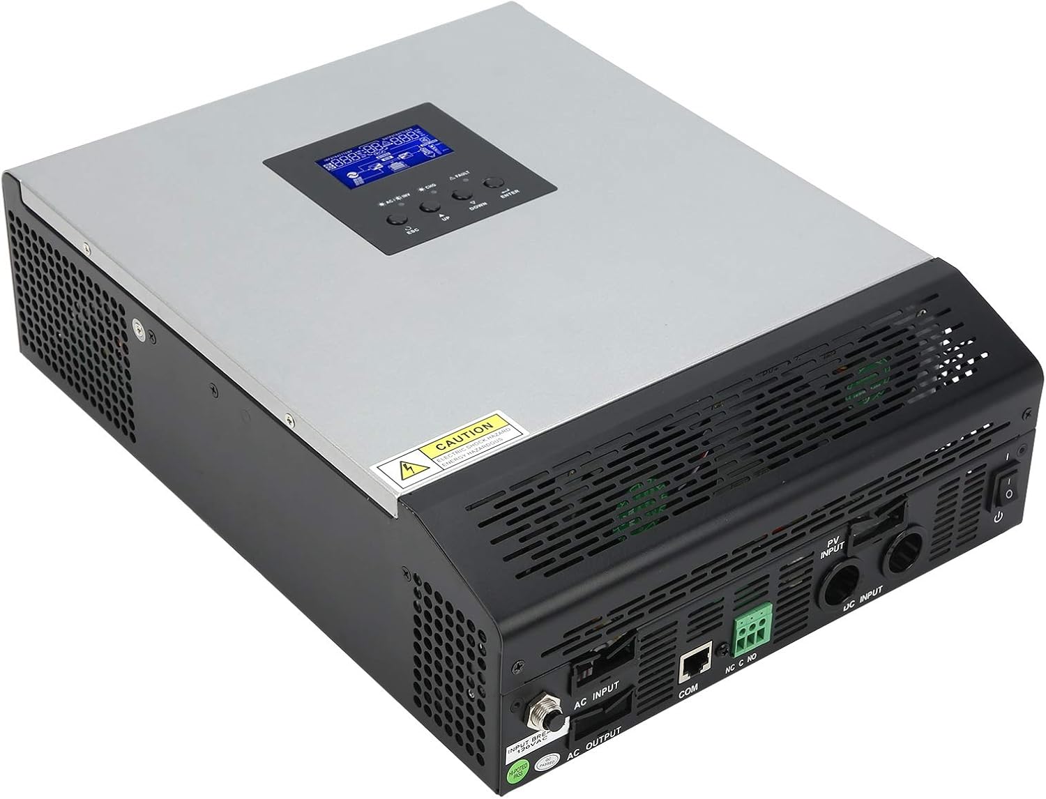 Solar Inverter 3KVA 2400W Pure Sine Inverter with 50A Solar Controller for Home, Off-Grid and Remote Areas, Support Utility/Generator/Solar