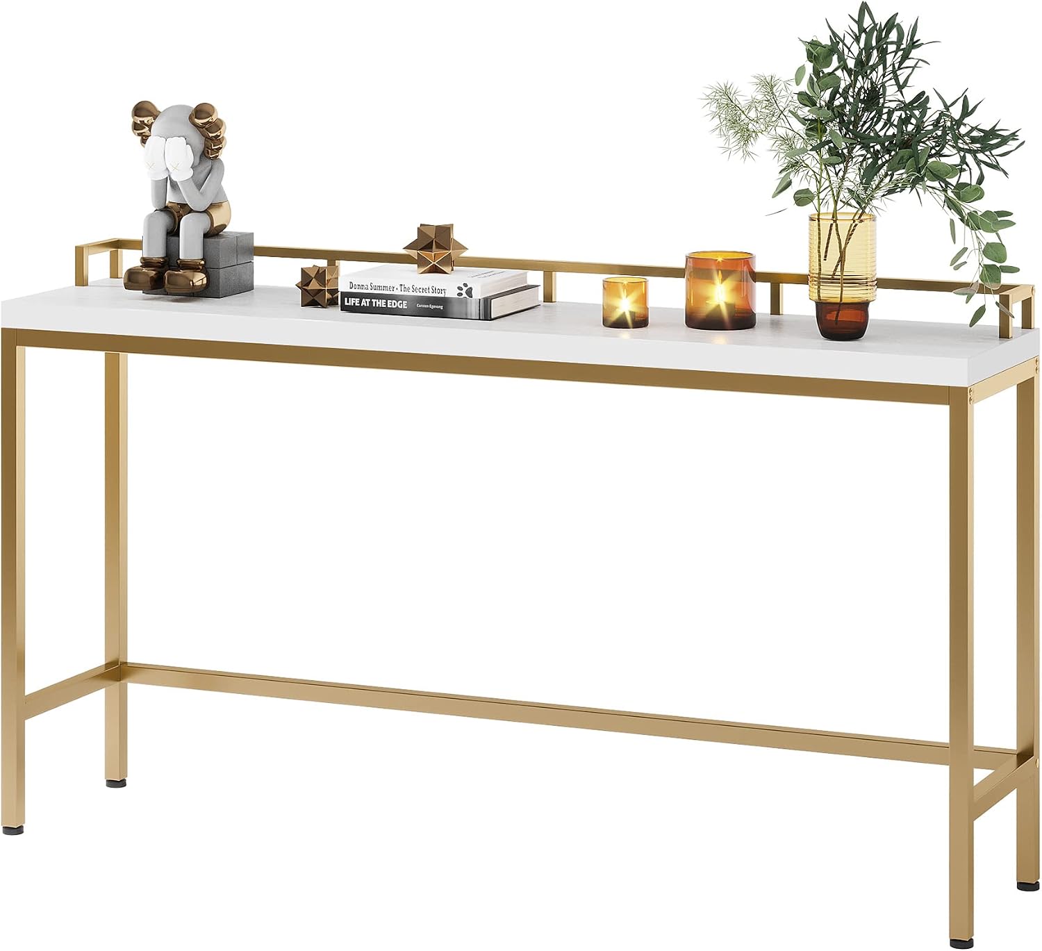 LITTLE TREE Console Table Behind Sofa Couch, 70.9 Inch Long and Narrow Entryway Table