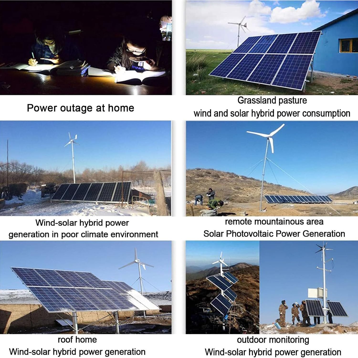 12000W Wind Solar Hybrid Charge Controller,with Dump Load Wind Turbine Generator Solar Panel Auto Regulator,12V/24V/48V with LCD Display,for LiFePO4,AGM,Gel,Flooded and Lithium Battery ,12000W/24V