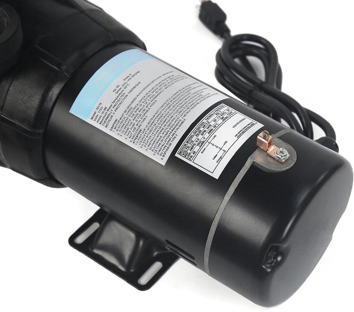 XtremepowerUS 4500GPH 19' Sand Filter with 1.5HP Above Ground Swimming Pool Pump Media System, 5-Way Valve Filter