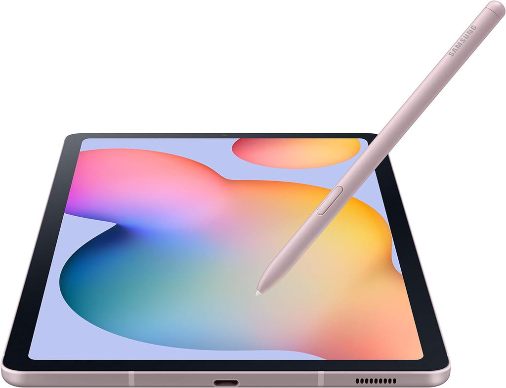 SAMSUNG Galaxy Tab S6 Lite 10.4' 64GB Android Tablet w/Long Lasting Battery, S Pen Included, Slim Metal Design, AKG Dual Speakers, US Version, Chiffon Rose (Renewed)