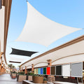 Royal Shade 14' x 20' White Rectangle Square Sun Shade Sail Order to Make RTAPR1216 Canopy, UPF50+ 95% UV Blockage, 200GSM Commercial Standard Heavy Duty, 3 Years Warranty (We Make Custom Size)