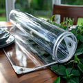 Clear Tarp Waterproof Clear Tarps with Grommets, Heavy Duty Plastic Tarps, 14Mil Thickened Transparent PVC Vinyl Tarpaulin Cover for Patio Pergola Garden Canopy Rainproof(11.5x19ft)