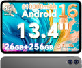 TECLAST Android 16 T65 13.4 inch Large Tablet, 256GB ROM, 12H 10000mAh Battery, 120Hz 1920x1200 IPS Display, 2.2Ghz Octa-Core Processor, 2.4/5G Wi-Fi+4G LTE, GPS, Ideal for Streaming and Learning