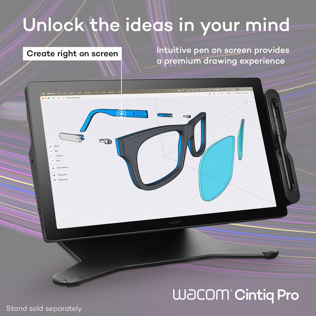 Wacom Cintiq Pro 17 Drawing Tablet with Screen, 17.3' Ultra HD 4K. 10-bit 120Hz Touchscreen Display Graphic Arts Tablet with Pro Pen 3, for Windows PC, Mac, Linux