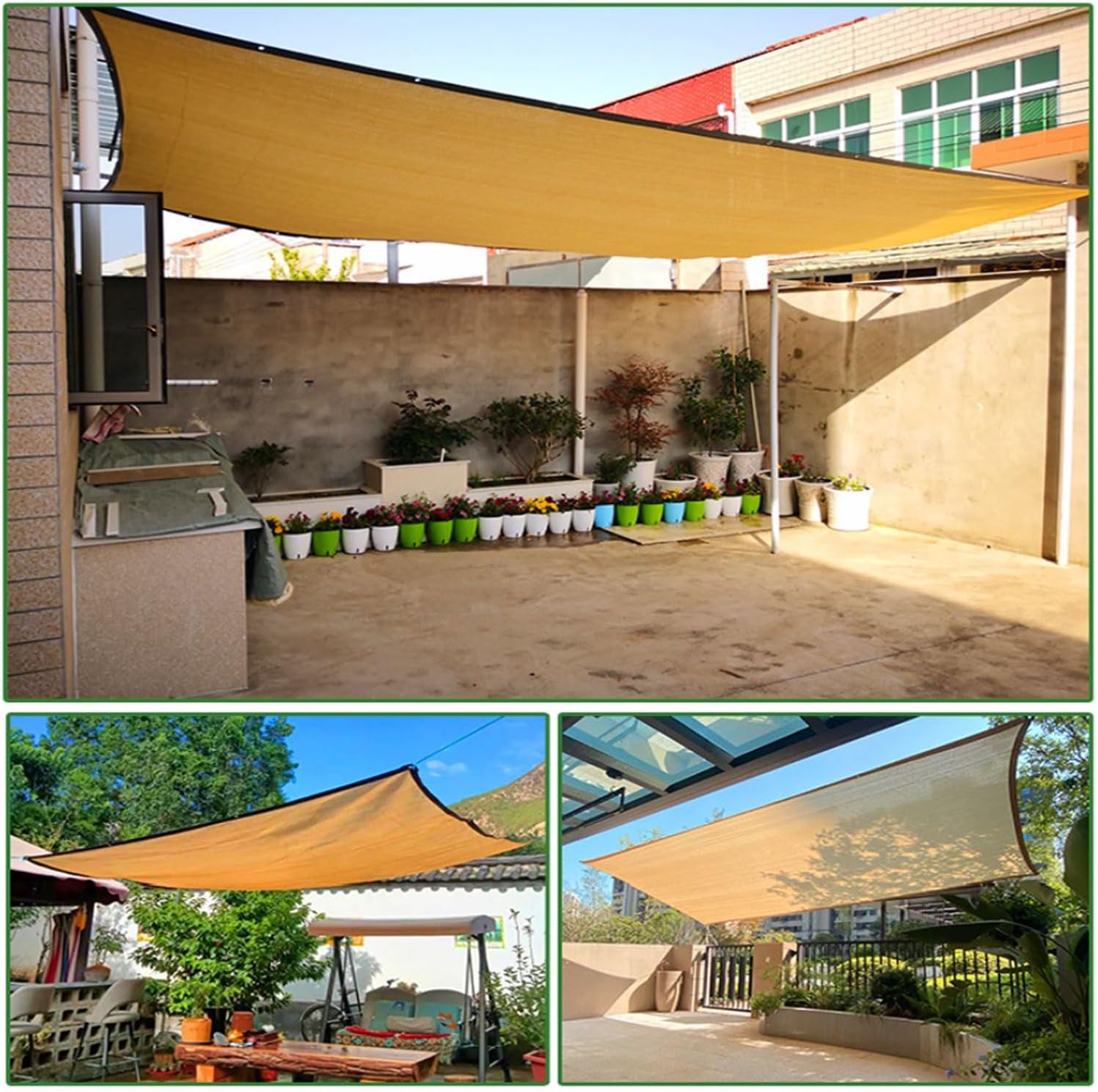 90% UV Block Garden Netting,Sun Shade Mesh Net Tarp with Grommets, Shade Cloth for Plants Cover Greenhouse Garden Barn Flowers Plants Patio Lawn Pergola(13x56ft(4x17m))