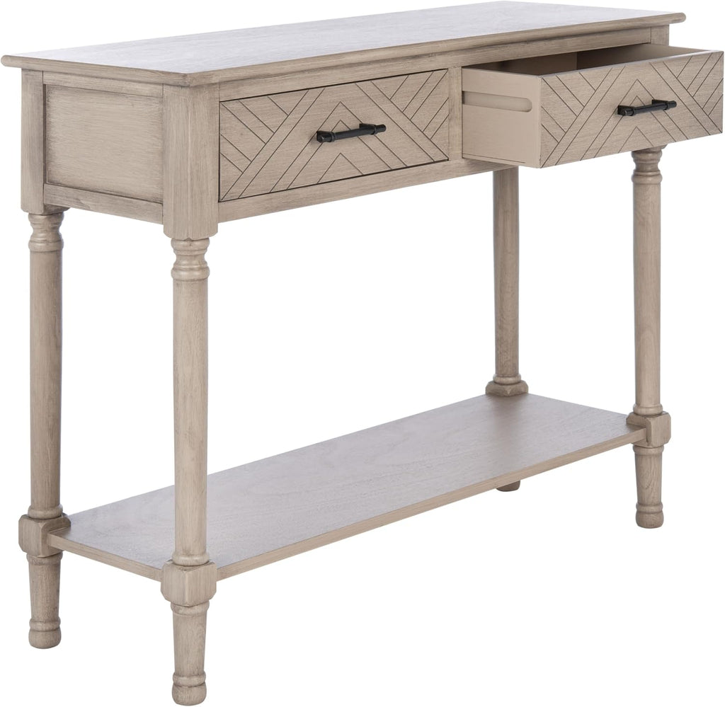 Safavieh Home Collection Peyton Greige 2-Drawer Console Table CNS5704D
