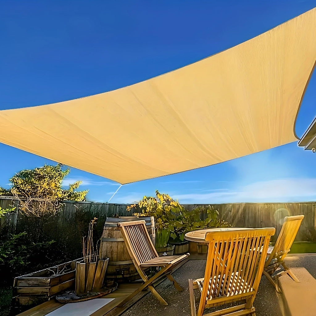 Sun Shade Cloth Sun Shade Sail,Tear Resistant,95% Block Sun,Rectangle Sun Shade Awning Outdoor with Grommets,Shade Tarp Canopy Breathable,Sun Privacy Screens for Porches Patio(16.4x62ft(5x19m))