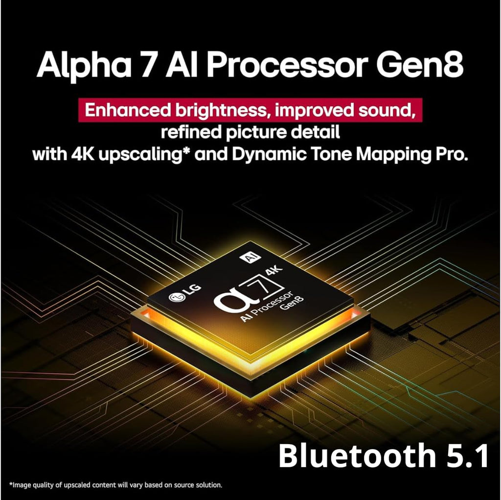 LG 55' Class UA7700 (2025) 4K LED WebOS25 Smart TV - a7 AI Processor 4K Gen8 HDR10 Bluetooth Game Optimizer Compatible Compatible with Alexa & Google Assistant with Wall Mount (Renewed)