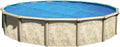 In The Swim 28' Standard Blue Round Solar Pool Cover 8 Mil for Solar Heating Above Ground Pools and Inground Pools