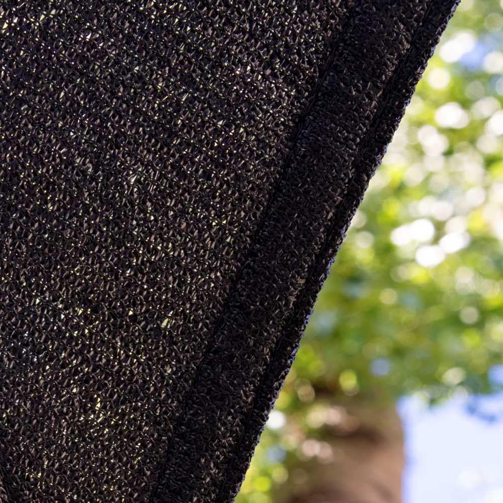Amgo Custom Size 14' X 20' Black Rectangle Square Sun Shade Sail UPF50+ AGTAPR1016, Order to Make Canopy Awning, 95% UV Blockage, Water & Air Permeable, Commercial and Residential (We Customize)