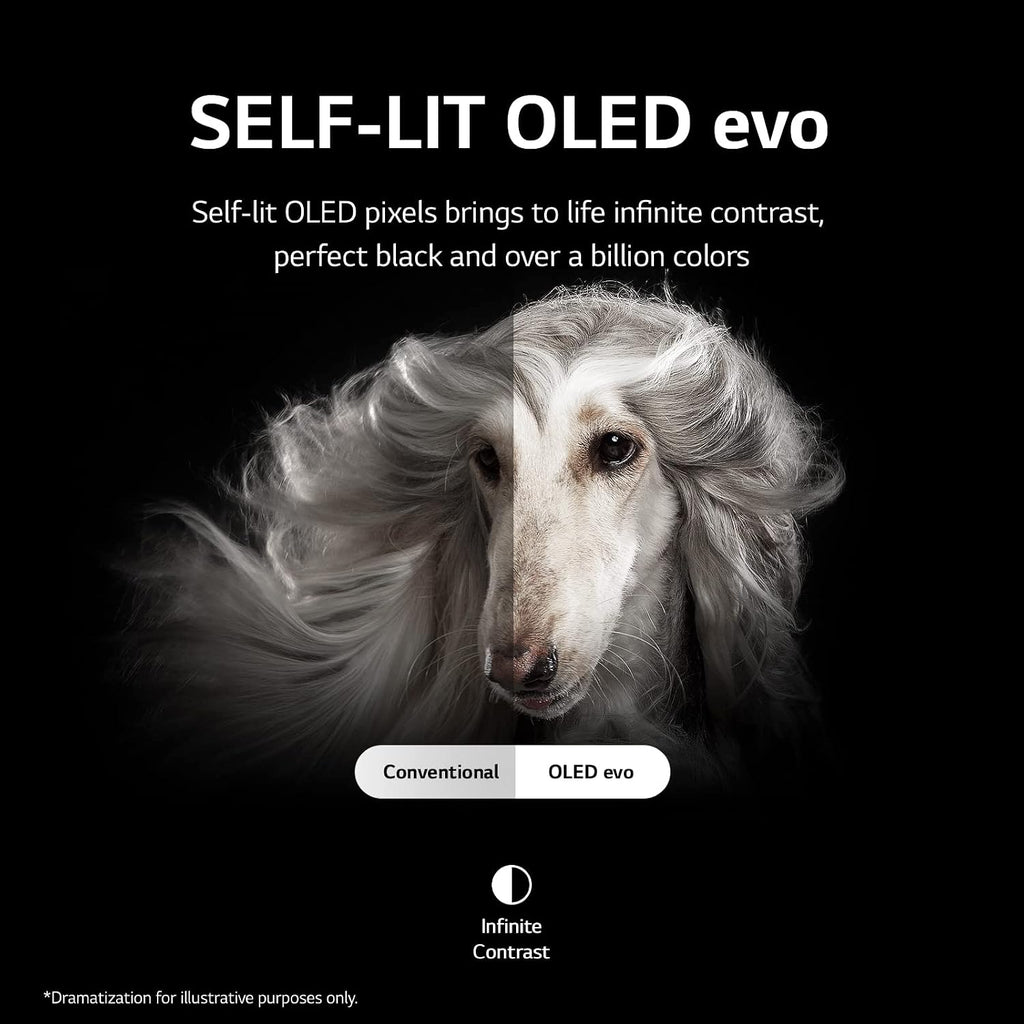 LG 55-Inch Class OLED evo Gallery Edition G2 Series Alexa Built-in 4K Smart TV, 120Hz Refresh Rate, AI-Powered, Dolby Vision IQ and Atmos, WiSA Ready, Cloud Gaming (OLED55G2PUA, 2022)