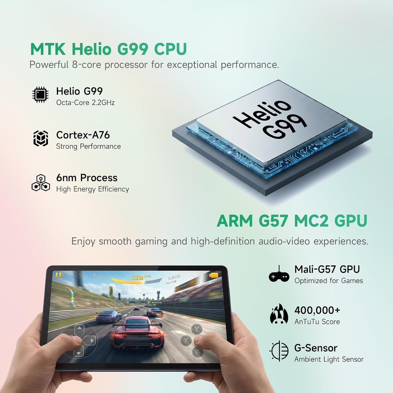 LincPlus T4 Tablet with USI 2.0 Stylus Pen & Magnetic Holder, Android Tablet 11 inch 2K IPS Display, MediaTek Helio G99, 12GB RAM 128GB ROM, 8100mAh Battery, Dual Camera, Quad Box Speakers