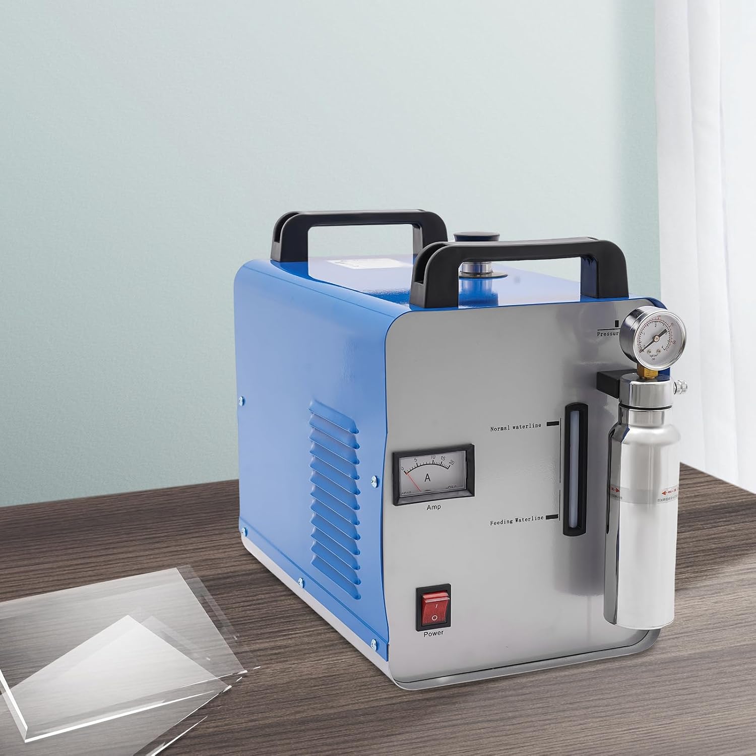 95L 400W Water Polisher Flame Polishing Machine, Oxygen Hydrogen HHO Gas Flame Generator Torch Acrylic Polisher, Economical Type Acrylic Welder Flame Polishing Machine