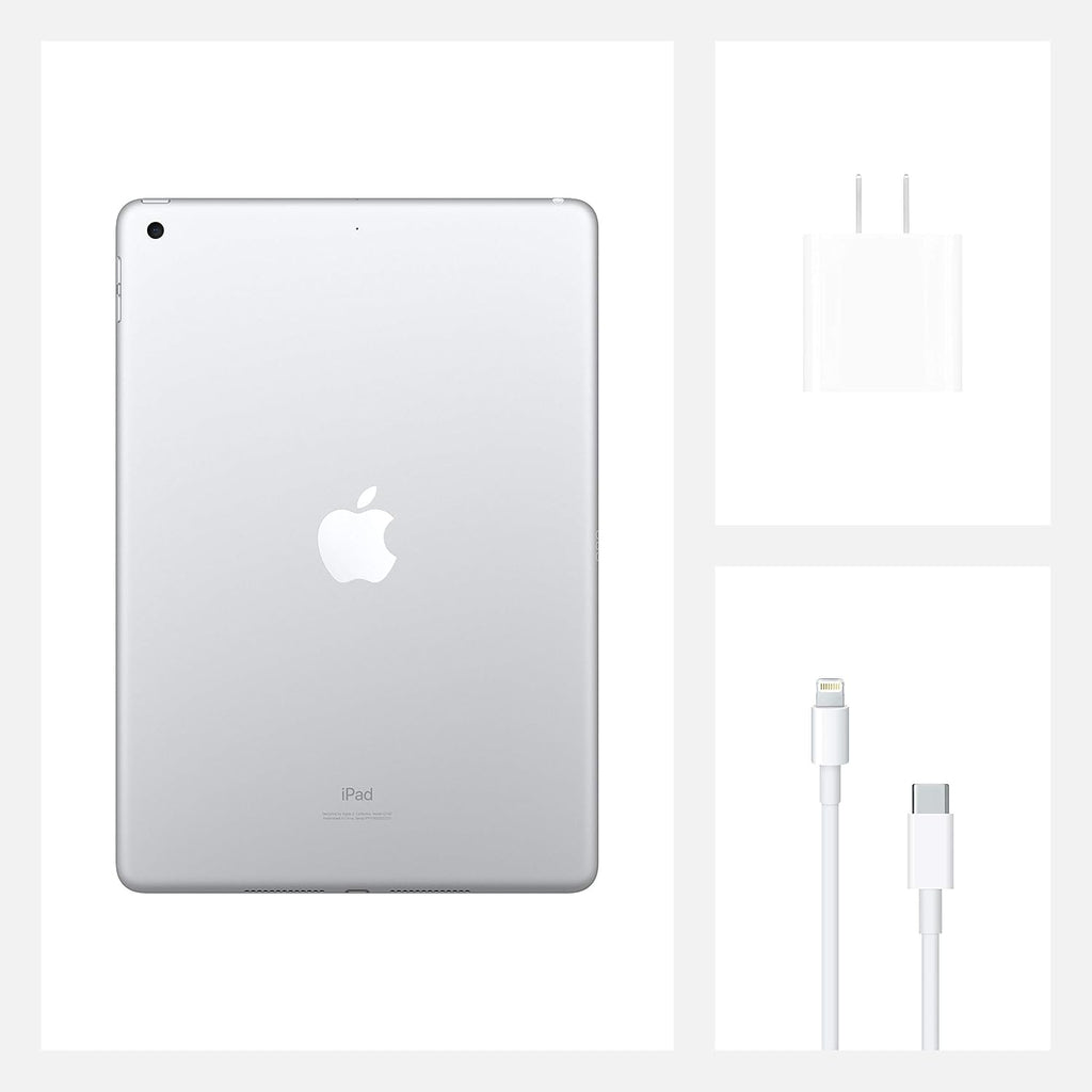 Apple 2020 iPad 10.2-inch, Wi-Fi, 128GB - Silver (Renewed)