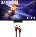 Samsung QN65S90FAFXZA 65 Inch 4K OLED Smart TV with a WireLogic Ruby 8ft Ultra High Speed 4K-8K-10K HDMI Cable (2025)