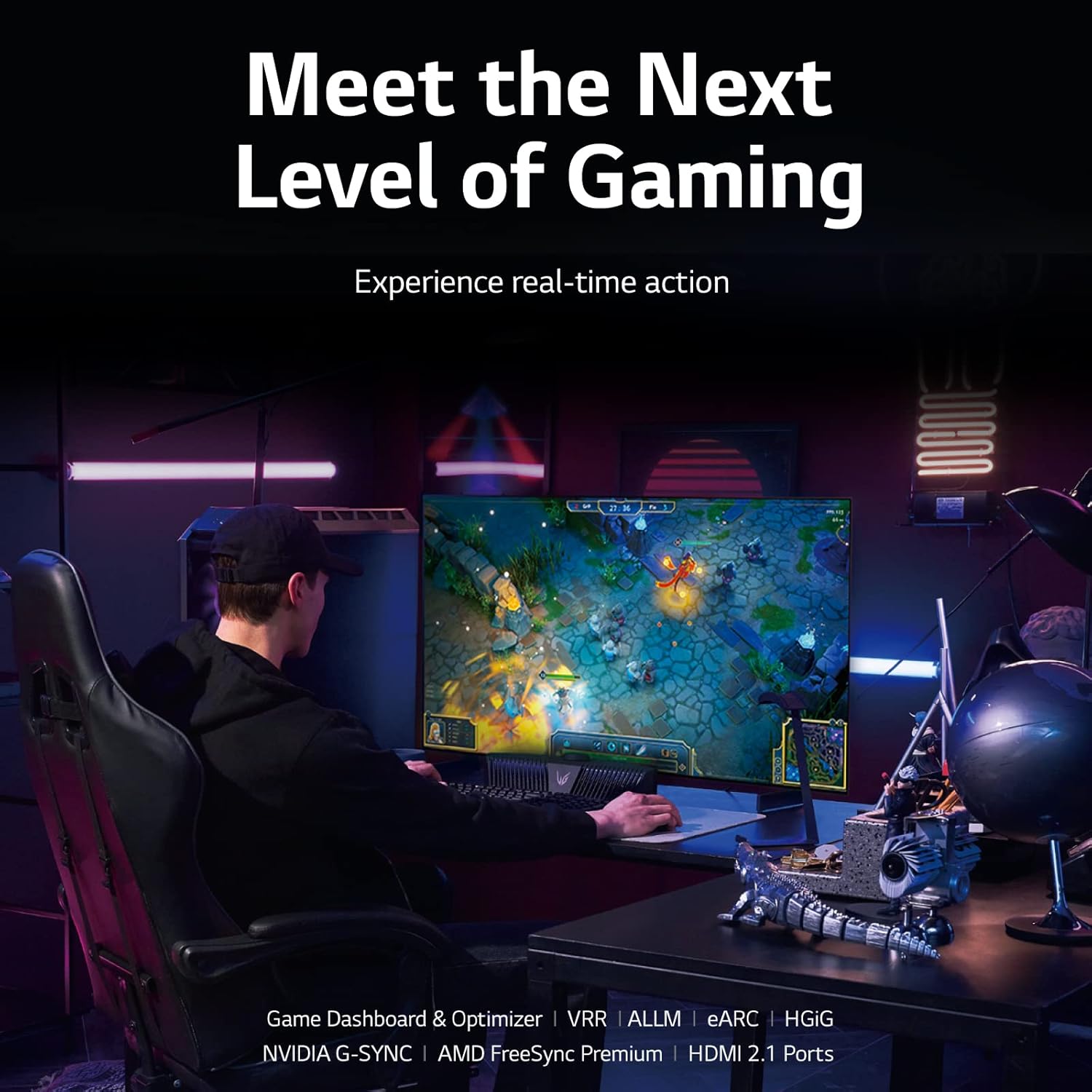 LG 55-Inch Class OLED evo Gallery Edition G2 Series Alexa Built-in 4K Smart TV, 120Hz Refresh Rate, AI-Powered, Dolby Vision IQ and Atmos, WiSA Ready, Cloud Gaming (OLED55G2PUA, 2022)
