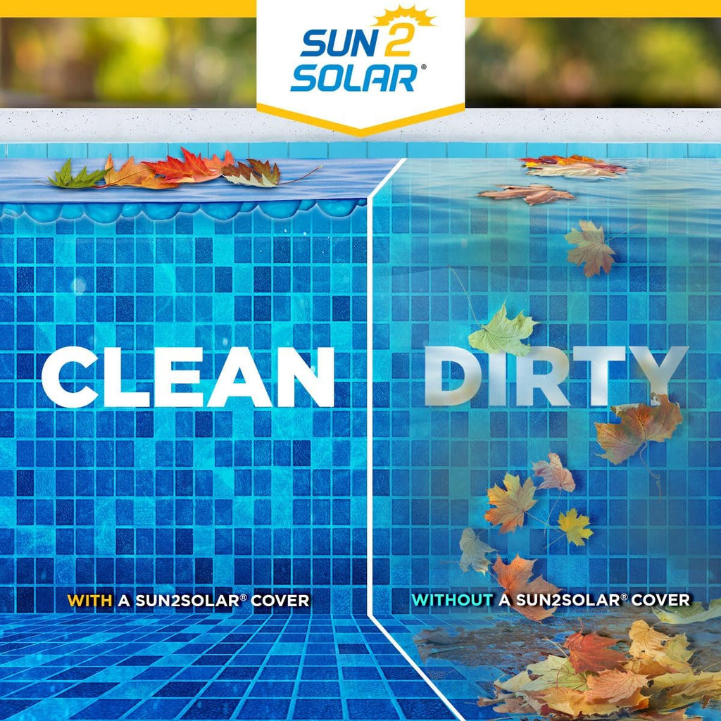 Sun2Solar Blue 24 ft Round Solar Cover | 8 Mil | Heat Retaining Blanket for Above Ground & Inground Swimming Pools | Sun's Energy Heats Pool | Bubble Heating Blankets | 800 Series