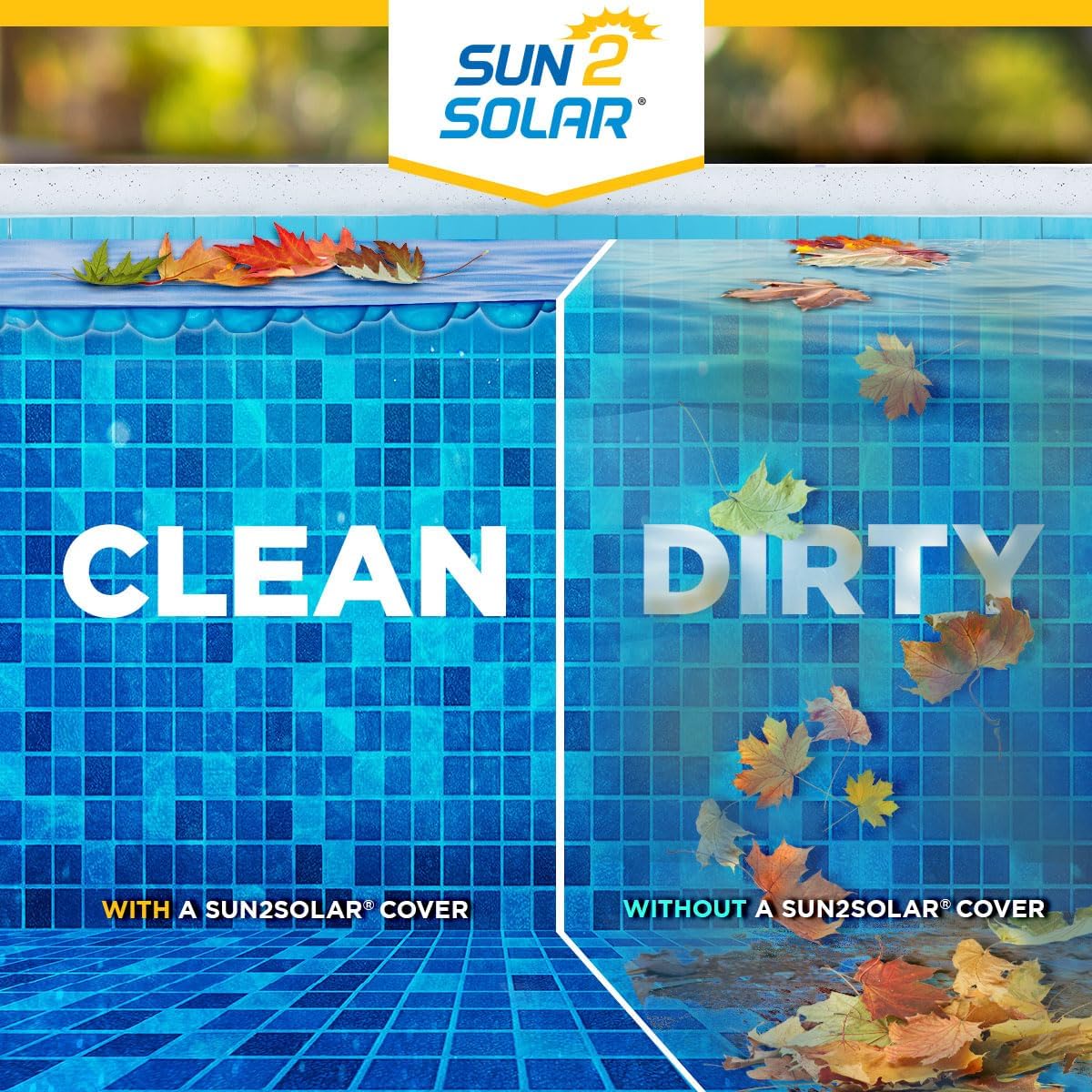 Sun2Solar Blue 28 ft Round Solar Cover | 8 Mil | Heat Retaining Blanket for Above Ground & Inground Swimming Pools | Sun's Energy Heats Pool | Bubble Heating Blankets | 800 Series
