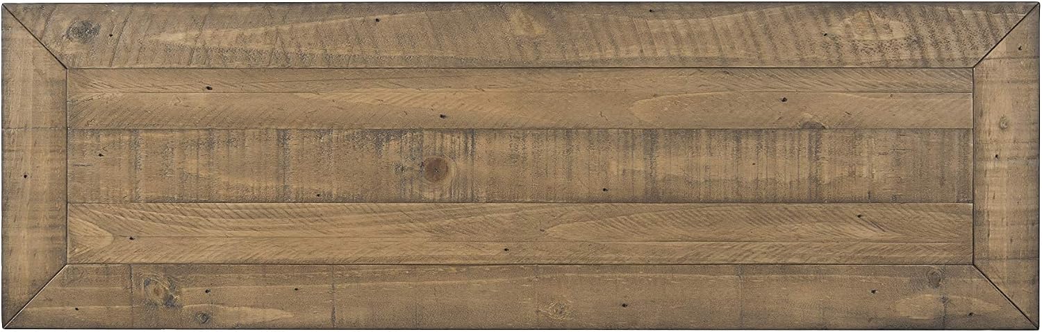Martin Svensson Home Monterey Solid Wood Sofa Console Table - Reclaimed Natural Finish - Modern Farmhouse - Entryway Table with Two Spacious Drawers