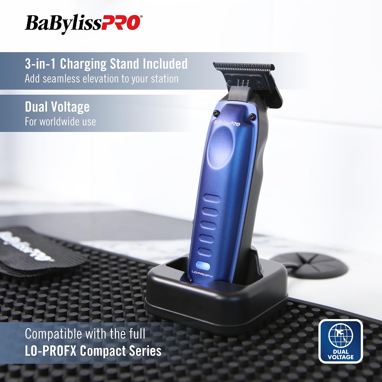 BaBylissPRO High-Performance Compact LO-PROFX Trimmers for Men