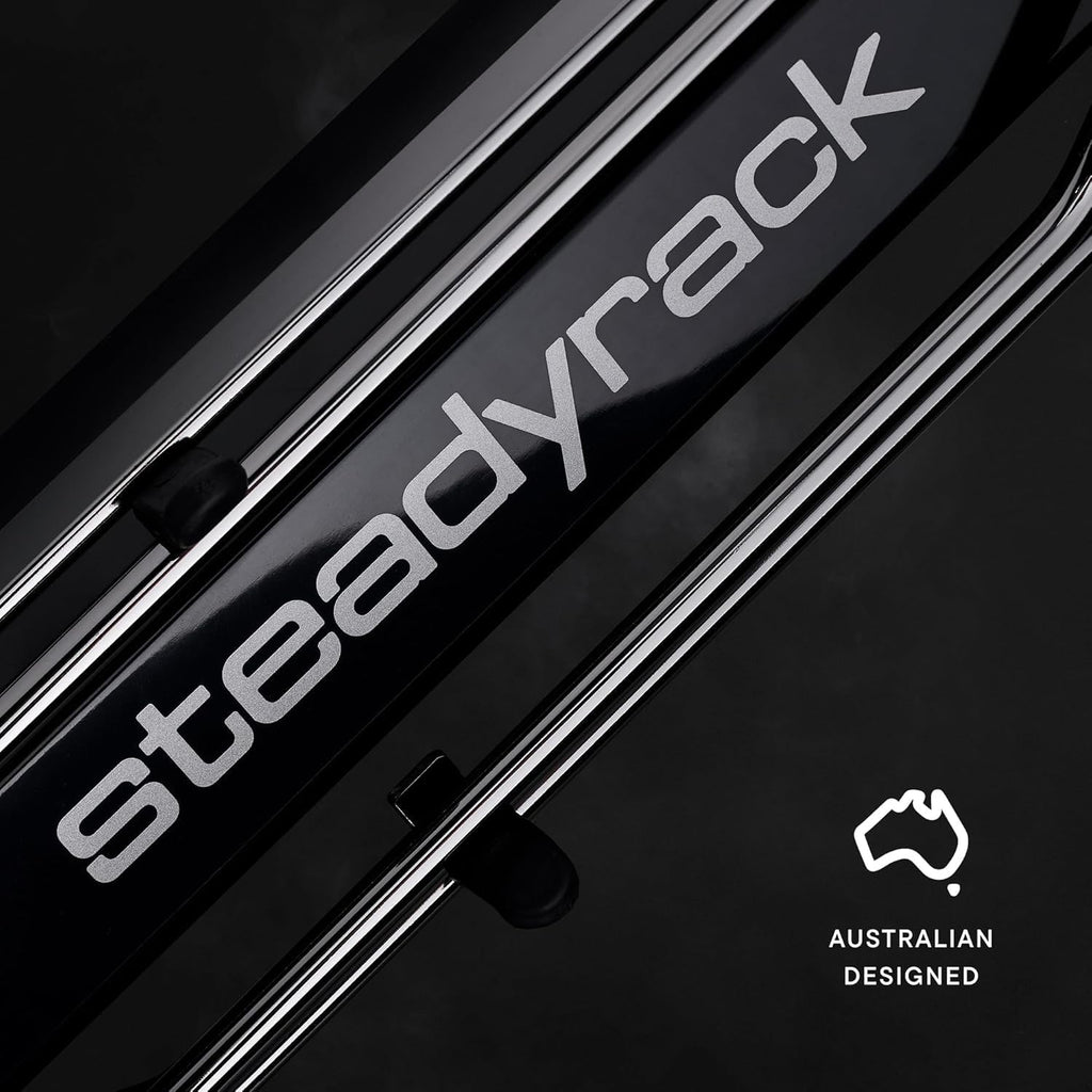 Steadyrack Bike Rack for Fat Bikes - The Original Wall Mounted Vertical Bike Storage - Fits Fat Tires - Space Saving Pivot Design - Heavy-Duty Steel Rack for Indoor Garage, Apartment or Home Use