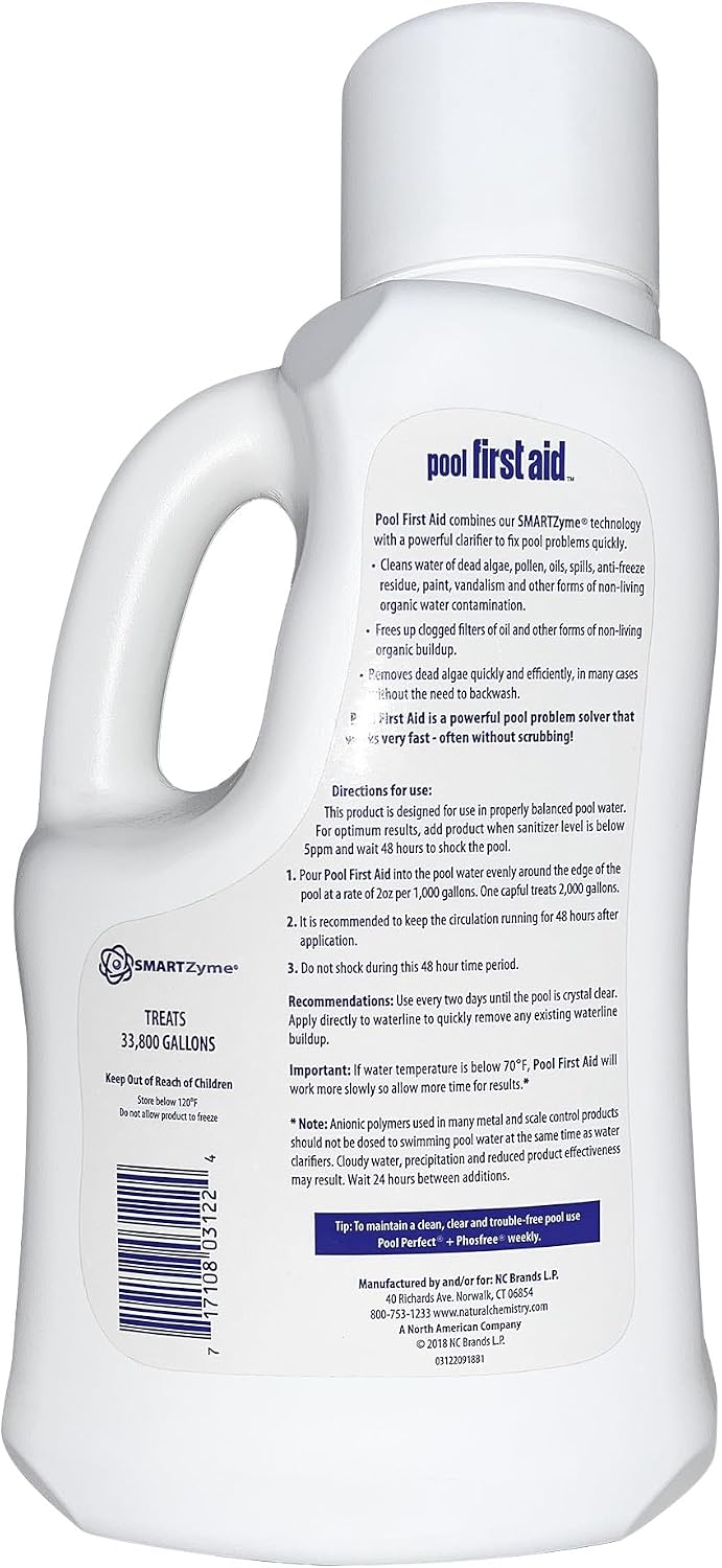 Natural Chemistry 03122-06A Pool First Aid, 2-Liters, 6-Pack