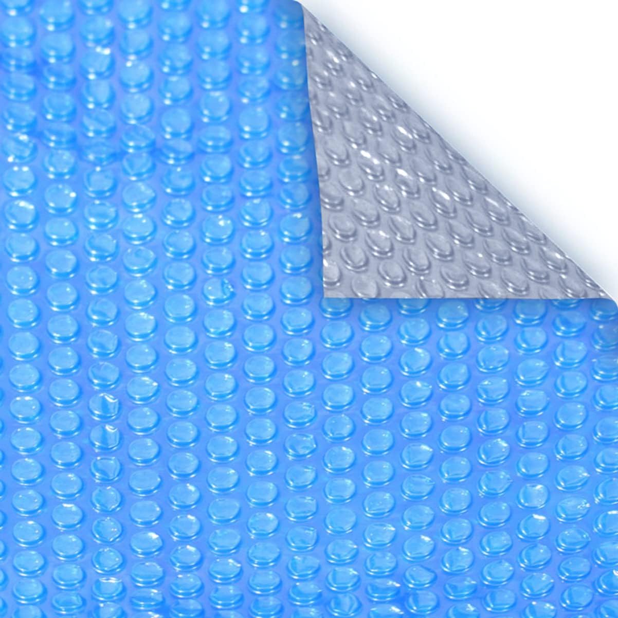Pool Mate 16 x 32 Ft Blue/Silver Deluxe Solar Pool Covers for Inground Pools, Pool Solar Cover, 8-Mil Thick, 5-Year Warranty, Made in USA