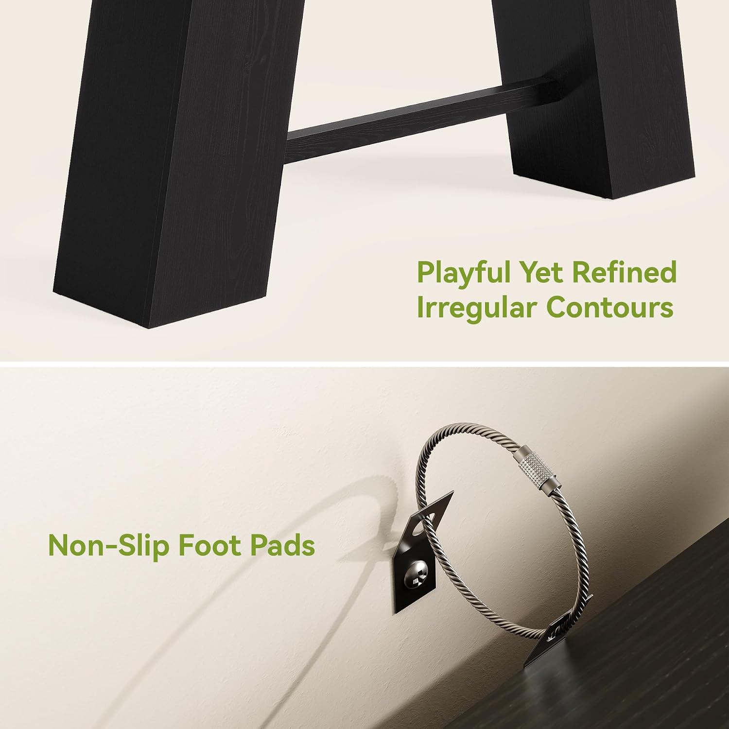 LITTLE TREE 70.8-Inch Long Black Console Table for Entryway, Narrow Modern Sofa Table for Entry, Hallway, Behind Couch, Living Room, Foyer, Entrance, Front Door