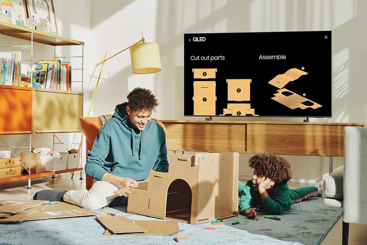 SAMSUNG 65-Inch Class QLED Q60B Series - 4K UHD Dual LED Quantum HDR Smart TV with Alexa Built-in (QN65Q60BAFXZA, 2022 Model), Titan Black