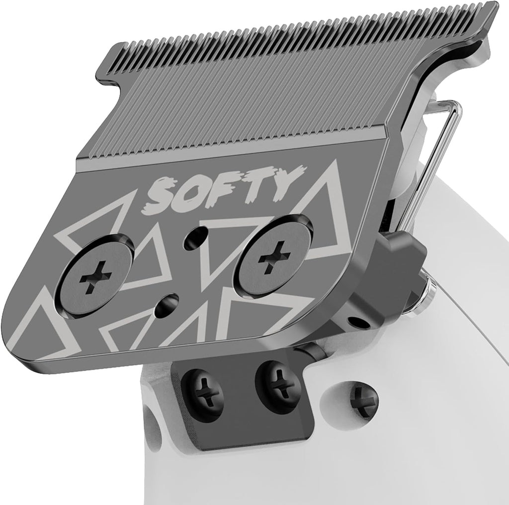 TPOB Play Barber Hair Clippers for Men 7500 RPM with Rubber Grips (White 3 Set)