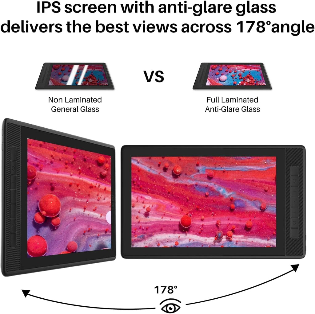 HUION Kamvas Pro 13 2.5K QHD Graphics Drawing Tablet with Screen and Artist Glove