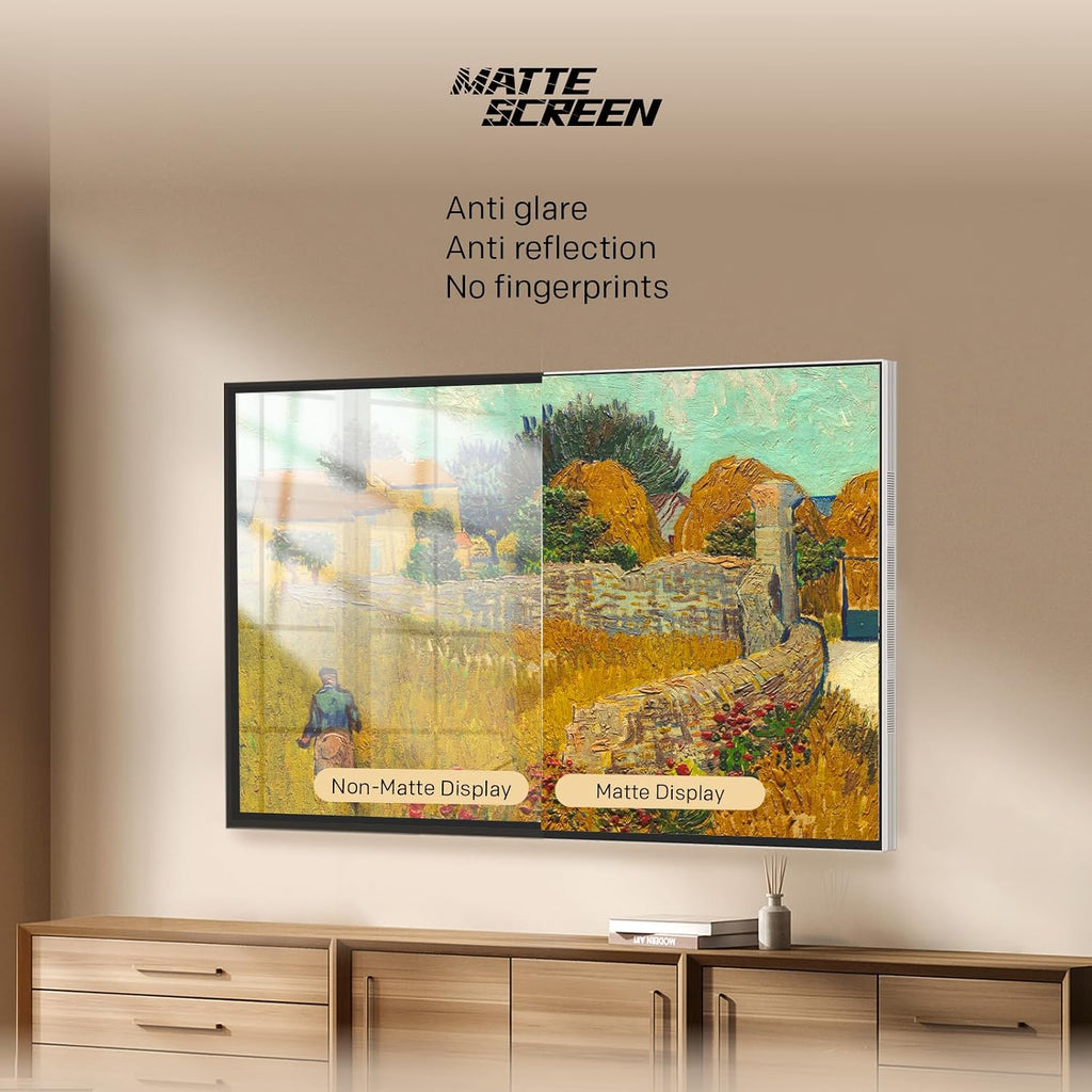 Skyworth 65 Inch C1 Canvas Art TV QLED + 4K UHD Smart TV with Google TV Art Mode Anti-Reflection Matte Screen Dolby Vision Dolby Atmos HDR No External Box (2024 Model, Lifestyle Series)