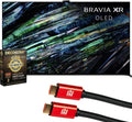 Sony QD-OLED 77 inch BRAVIA XR A95L 4K HD Smart Google TV Gaming Features for PS5 | Official USA Partner | + Deco Gear 4K HDMI Cable x2 & CPS Exclusive 26 Month Protection (BEACH-CPS-265000)