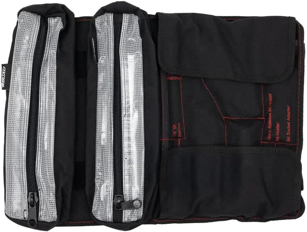 SR1 Performance Boxo USA Motorcycle Tool Kit - 48-Piece Compact Tool Roll for Harley Davidson, Indian Motorcycles, and other V-Twin Brands