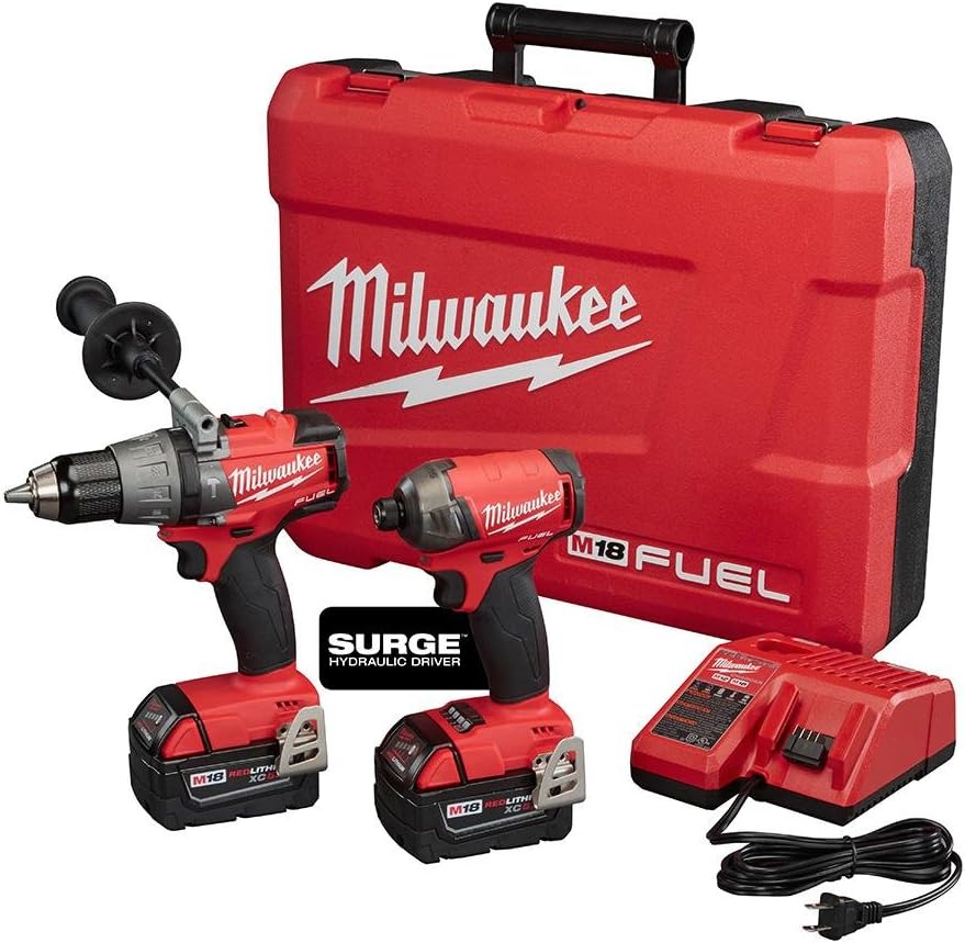 Milwaukee 289922 M18 FUEL 18V 5.0 Ah Cordless Lithium-Ion 2-Tool Combo Kit