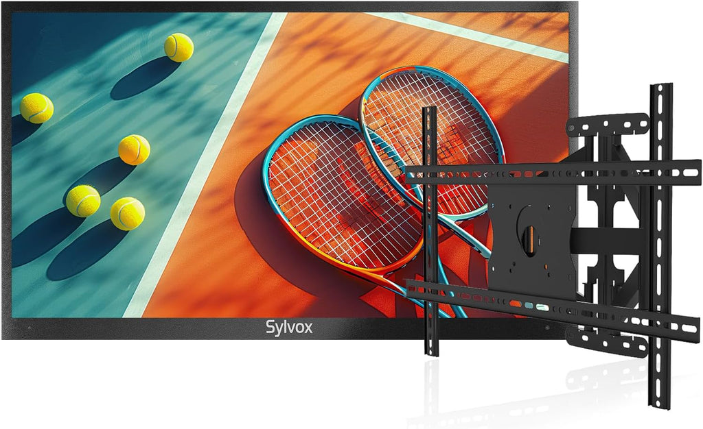 SYLVOX Outdoor TV, 55-Inch Waterproof Smart TV, 2000 nits Full Sun TV, 4K, Dolby Atmos, HDR10, Weatherproof Television with Voice Assistant Remote (Pool Pro 2.0, Latest Model)