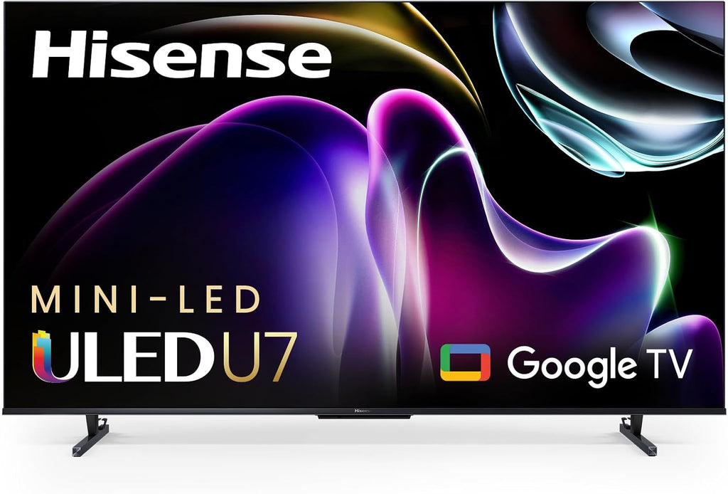 Hisense 85-Inch Class U7 Series Mini-LED ULED 4K UHD Google Smart TV (85U7K) - QLED, Native 144Hz, 1000-Nit, Dolby Vision IQ, Full Array Local Dimming, Game Mode Pro, Alexa Compatibility